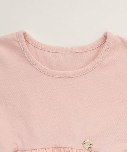 Lycee mine / リセマイン Tシャツ | リボン刺しゅうドッキングトップス | 詳細2