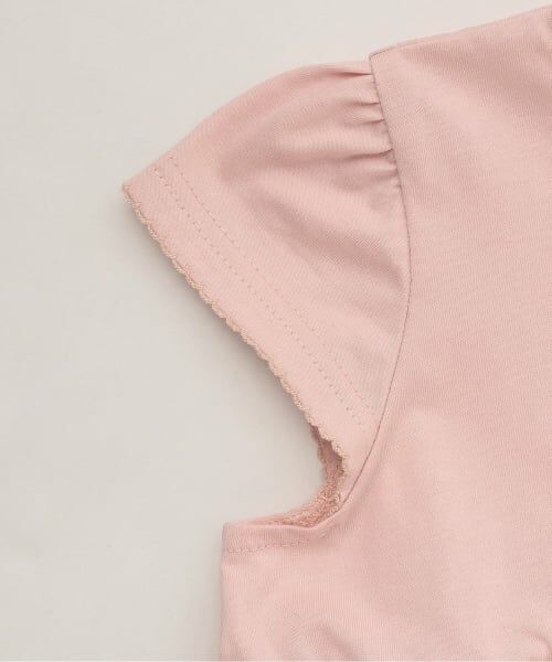 Lycee mine / リセマイン Tシャツ | リボン刺しゅうドッキングトップス | 詳細3