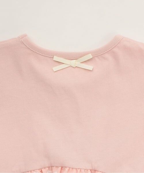 Lycee mine / リセマイン Tシャツ | リボン刺しゅうドッキングトップス | 詳細6