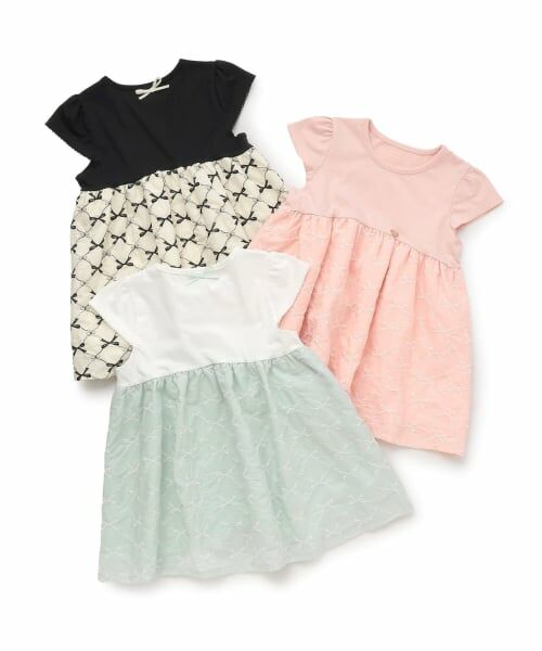 Lycee mine / リセマイン Tシャツ | リボン刺しゅうドッキングトップス | 詳細8