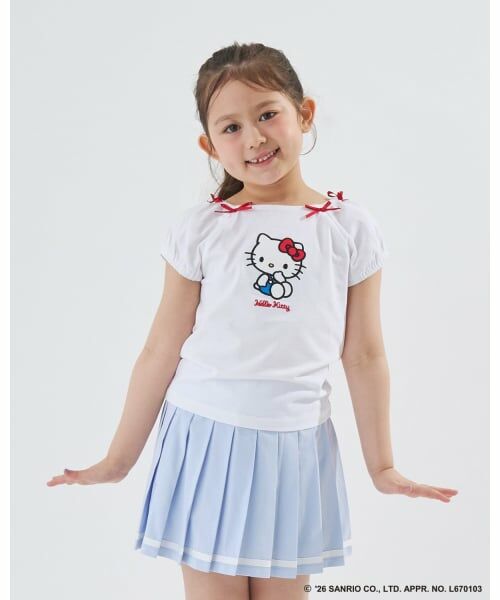 Lycee mine / リセマイン Tシャツ | 【サンリオキャラクターズ】【綿100%】【シャーベットT】アソートアップリケリボン付きTシャツ | 詳細16