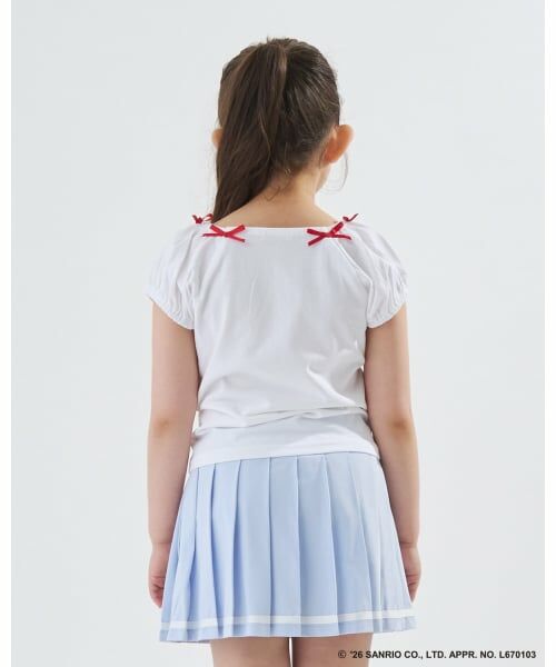 Lycee mine / リセマイン Tシャツ | 【サンリオキャラクターズ】【綿100%】【シャーベットT】アソートアップリケリボン付きTシャツ | 詳細17