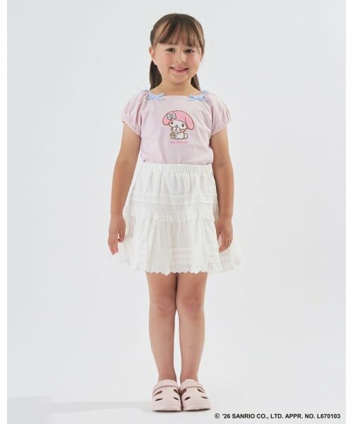 Lycee mine / リセマイン Tシャツ | 【サンリオキャラクターズ】【綿100%】【シャーベットT】アソートアップリケリボン付きTシャツ | 詳細18