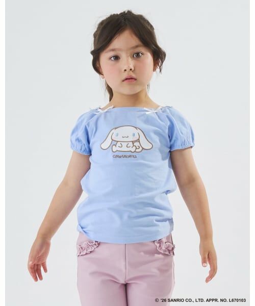 Lycee mine / リセマイン Tシャツ | 【サンリオキャラクターズ】【綿100%】【シャーベットT】アソートアップリケリボン付きTシャツ | 詳細20
