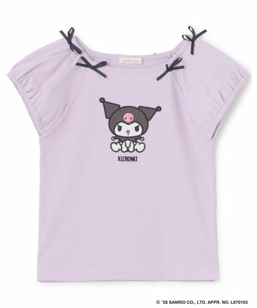 Lycee mine / リセマイン Tシャツ | 【サンリオキャラクターズ】【綿100%】【シャーベットT】アソートアップリケリボン付きTシャツ | 詳細5