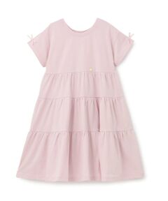 Lycee mine / リセマイン ミニ丈・ひざ丈ワンピース | 【綿100％】【どちらが前でもOK】ティアードTシャツワンピース