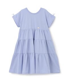 Lycee mine / リセマイン ミニ丈・ひざ丈ワンピース | 【綿100％】【どちらが前でもOK】ティアードTシャツワンピース