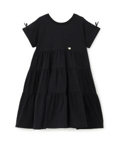 Lycee mine / リセマイン ミニ丈・ひざ丈ワンピース | 【綿100％】【どちらが前でもOK】ティアードTシャツワンピース