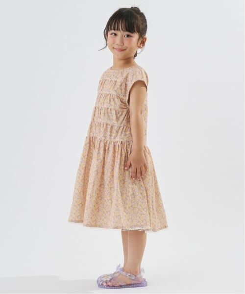 Lycee mine / リセマイン ミニ丈・ひざ丈ワンピース | 【どちらが前でもOK】花柄ティアードワンピース【子供服】【キッズ】【女の子】 | 詳細6