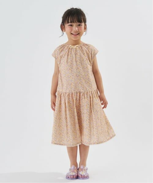 Lycee mine / リセマイン ミニ丈・ひざ丈ワンピース | 【どちらが前でもOK】花柄ティアードワンピース【子供服】【キッズ】【女の子】 | 詳細8