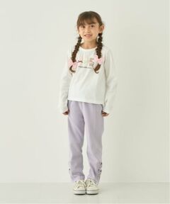 Lycee mine / リセマイン その他パンツ | 【ともパン】【防汚/速乾/UV】10分丈裾リボンストレートパンツ【子供服】【キッズ】【女の子】