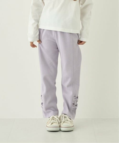 Lycee mine / リセマイン その他パンツ | 【ともパン】【防汚/速乾/UV】10分丈裾リボンストレートパンツ【子供服】【キッズ】【女の子】 | 詳細1