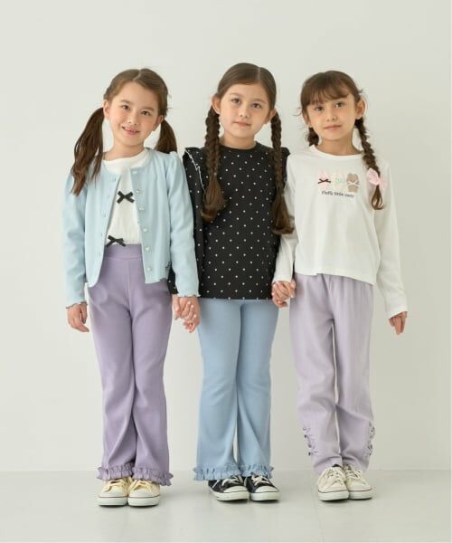 Lycee mine / リセマイン その他パンツ | 【ともパン】【防汚/速乾/UV】10分丈裾リボンストレートパンツ【子供服】【キッズ】【女の子】 | 詳細11