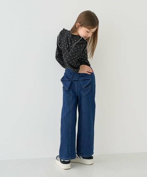 Lycee mine / リセマイン その他パンツ | 【スクールにもオススメ】バックリボンワイドパンツ【子供服】【キッズ】【女の子】 | 詳細10