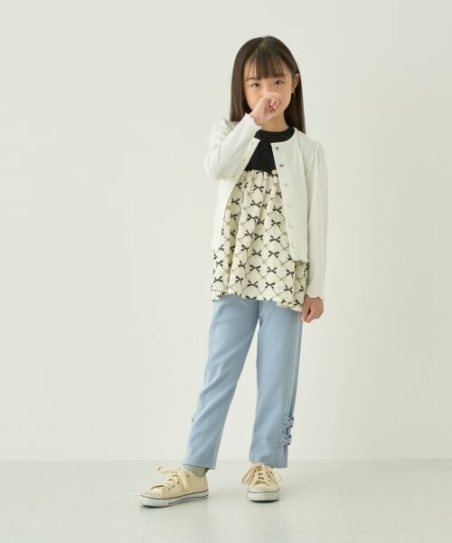 Lycee mine / リセマイン カーディガン・ボレロ | 【ミニ丈】ハート釦テレコカーディガン【子供服】【キッズ】【女の子】 | 詳細10