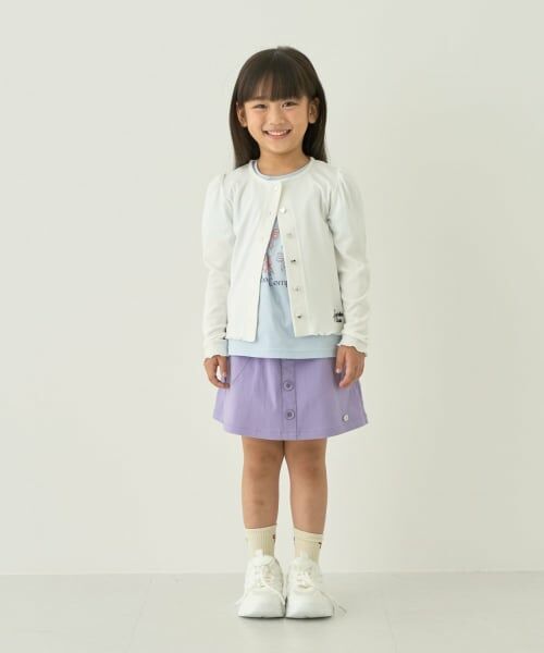 Lycee mine / リセマイン カーディガン・ボレロ | 【ミニ丈】ハート釦テレコカーディガン【子供服】【キッズ】【女の子】 | 詳細11