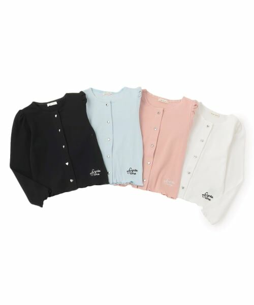 Lycee mine / リセマイン カーディガン・ボレロ | 【ミニ丈】ハート釦テレコカーディガン【子供服】【キッズ】【女の子】 | 詳細17