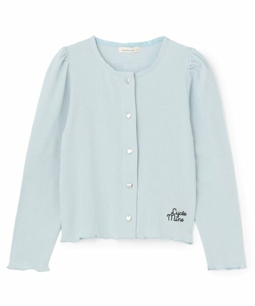 Lycee mine / リセマイン カーディガン・ボレロ | 【ミニ丈】ハート釦テレコカーディガン【子供服】【キッズ】【女の子】 | 詳細19