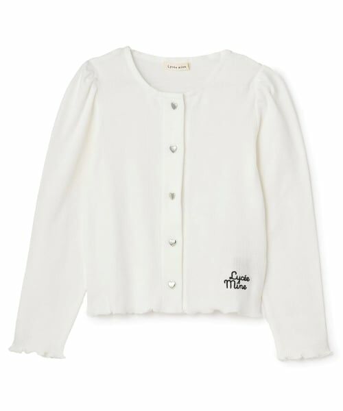 Lycee mine / リセマイン カーディガン・ボレロ | 【ミニ丈】ハート釦テレコカーディガン【子供服】【キッズ】【女の子】 | 詳細20