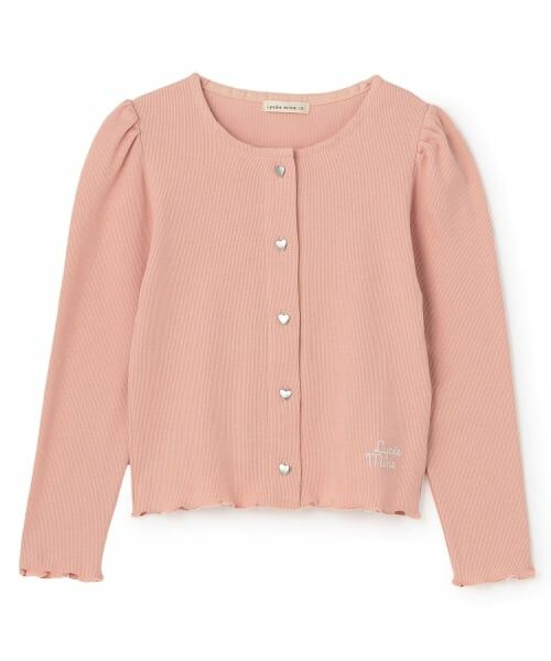 Lycee mine / リセマイン カーディガン・ボレロ | 【ミニ丈】ハート釦テレコカーディガン【子供服】【キッズ】【女の子】 | 詳細21