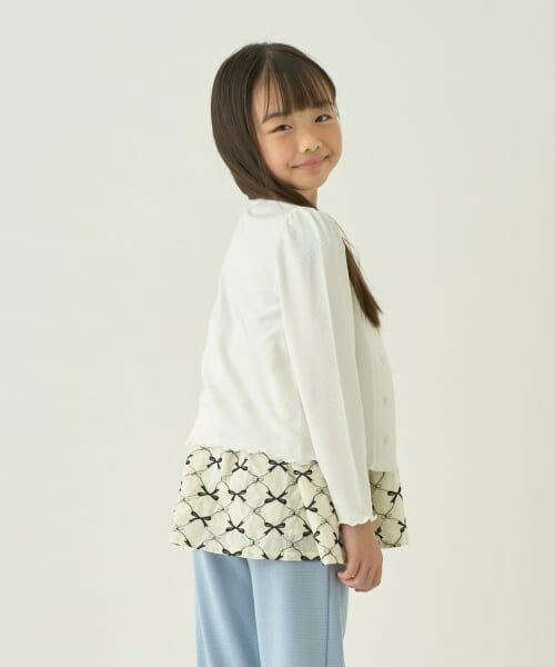 Lycee mine / リセマイン カーディガン・ボレロ | 【ミニ丈】ハート釦テレコカーディガン【子供服】【キッズ】【女の子】 | 詳細9