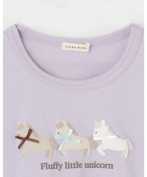 Lycee mine / リセマイン Tシャツ | 【綿100%】【ムテキT】【防汚/UV/速乾】ぷくぷくプリントとリボンTシャツ【子供服】【キッズ】【女の子】 | 詳細13