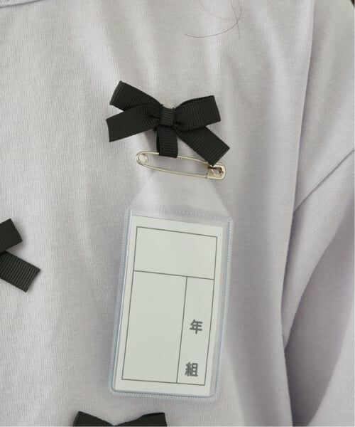 Lycee mine / リセマイン Tシャツ | 【綿100%】【名札がつけられる】リボンAラインTシャツ【子供服】【キッズ】【女の子】 | 詳細1
