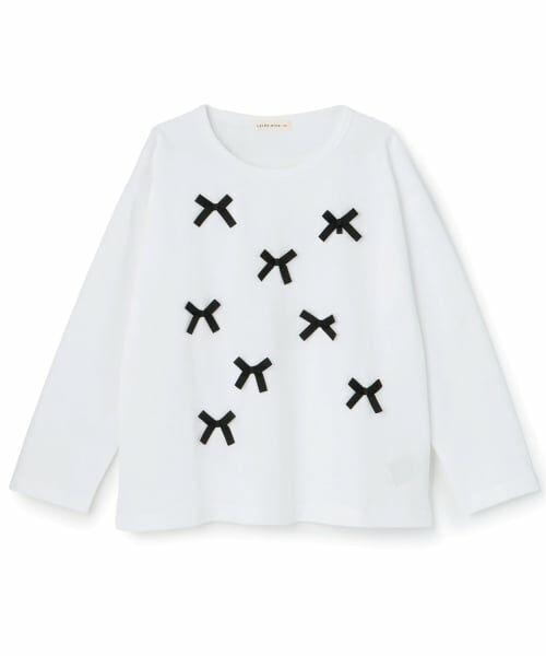 Lycee mine / リセマイン Tシャツ | 【綿100%】【名札がつけられる】リボンAラインTシャツ【子供服】【キッズ】【女の子】 | 詳細11