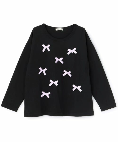 Lycee mine / リセマイン Tシャツ | 【綿100%】【名札がつけられる】リボンAラインTシャツ【子供服】【キッズ】【女の子】 | 詳細12