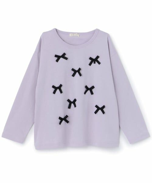 Lycee mine / リセマイン Tシャツ | 【綿100%】【名札がつけられる】リボンAラインTシャツ【子供服】【キッズ】【女の子】 | 詳細13