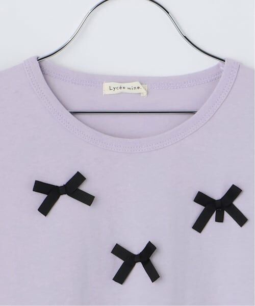 Lycee mine / リセマイン Tシャツ | 【綿100%】【名札がつけられる】リボンAラインTシャツ【子供服】【キッズ】【女の子】 | 詳細15
