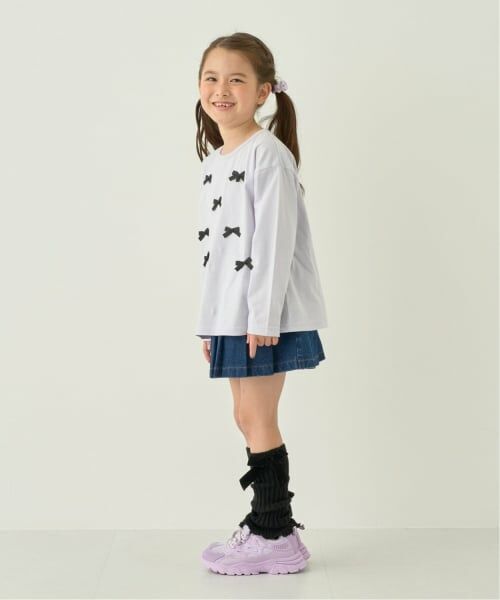 Lycee mine / リセマイン Tシャツ | 【綿100%】【名札がつけられる】リボンAラインTシャツ【子供服】【キッズ】【女の子】 | 詳細3