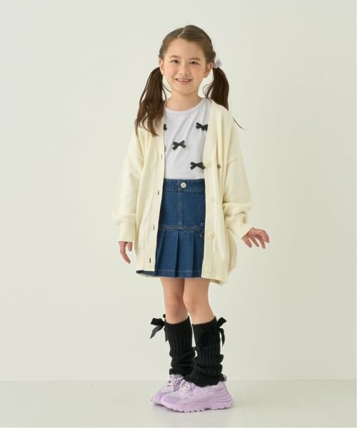Lycee mine / リセマイン Tシャツ | 【綿100%】【名札がつけられる】リボンAラインTシャツ【子供服】【キッズ】【女の子】 | 詳細5