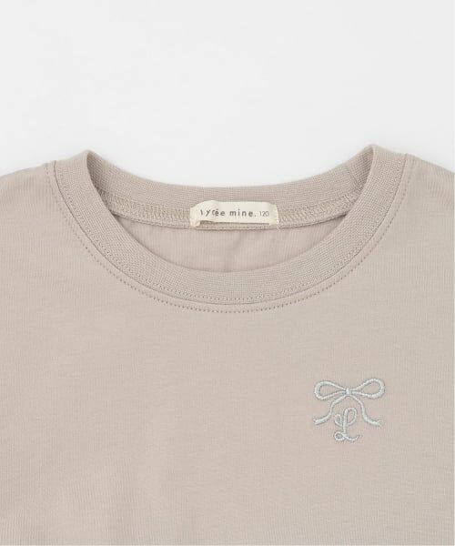 Lycee mine / リセマイン Tシャツ | 【綿100%】クロップド丈オーガンジードッキングトップス【子供服】【キッズ】【女の子】 | 詳細13