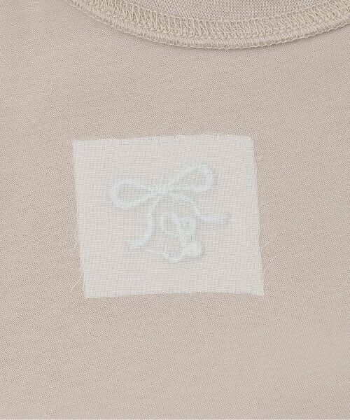 Lycee mine / リセマイン Tシャツ | 【綿100%】クロップド丈オーガンジードッキングトップス | 詳細3