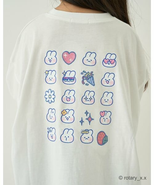 Lycee mine / リセマイン Tシャツ | 【ラブリーモンモン】バックプリントビックTシャツ | 詳細3