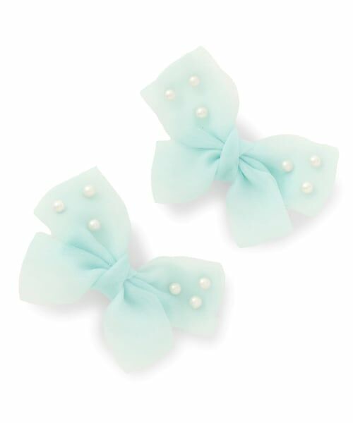 Lycee mine / リセマイン ヘアピン | イミテーションパール付きリボンヘアクリップ(2コセット)【子供服】【キッズ】【女の子】 | 詳細5