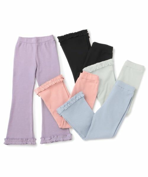 Lycee mine / リセマイン その他パンツ | 【ともパン】【防汚/速乾/UV】10分丈裾ふりふりギャザーフレアパンツ | 詳細24