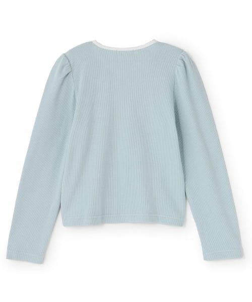 Lycee mine / リセマイン Tシャツ | 【ミニ丈】バイカラーリボンテレコトップス | 詳細1