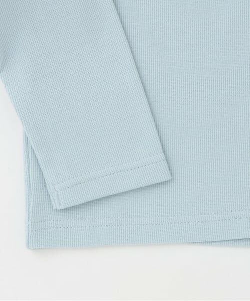 Lycee mine / リセマイン Tシャツ | 【ミニ丈】バイカラーリボンテレコトップス | 詳細3