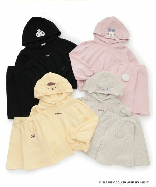 Lycee mine / リセマイン その他トップス | 【ハロウィン】【サンリオキャラクターズ】【防汚/速乾/毛玉バイバイ】変身パーカ&フレアスカートセット 【子供服】【キッズ】【女の子】 | 詳細26