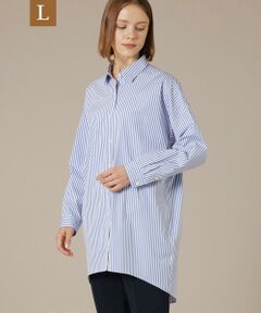 【L】【The Essential Collection】ハイカウントブロードロングシャツ