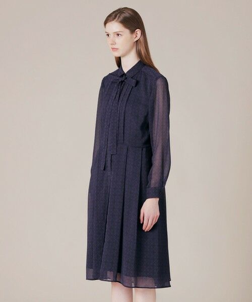 MACKINTOSH LONDON(L Size) / マッキントッシュ ロンドン (エル サイズ) ロング・マキシ丈ワンピース | 【L】バイカラーアンドリューパターンワンピース | 詳細4