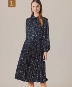 MACKINTOSH LONDON(L Size) / マッキントッシュ ロンドン (エル サイズ) ロング・マキシ丈ワンピース | 【L】スクラッチドットプリントワンピース