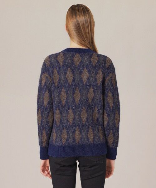 MACKINTOSH LONDON(L Size) / マッキントッシュ ロンドン (エル サイズ) ニット・セーター | 【L】モヘヤミックスアーガイルニットプルオーバー | 詳細5