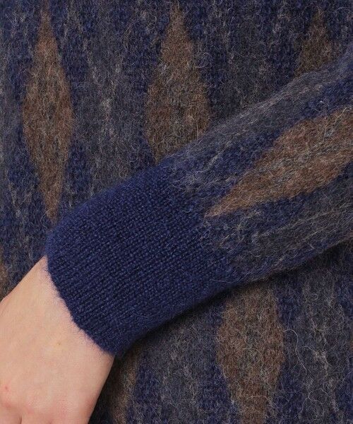 MACKINTOSH LONDON(L Size) / マッキントッシュ ロンドン (エル サイズ) ニット・セーター | 【L】モヘヤミックスアーガイルニットプルオーバー | 詳細6