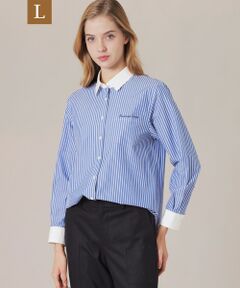 MACKINTOSH LONDON(L Size) / マッキントッシュ ロンドン (エル サイズ) シャツ・ブラウス | 【L】スーピマストライプシャツ