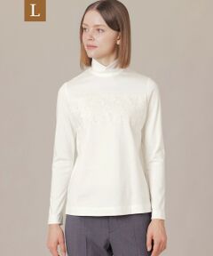 MACKINTOSH LONDON(L Size) / マッキントッシュ ロンドン (エル サイズ) カットソー | 【L】レースコンビハイネックプルオーバー