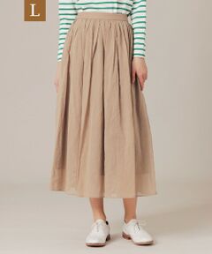 MACKINTOSH LONDON(L Size) / マッキントッシュ ロンドン (エル サイズ) ロング・マキシ丈スカート | 【L】ガスボイルオーガンジースカート