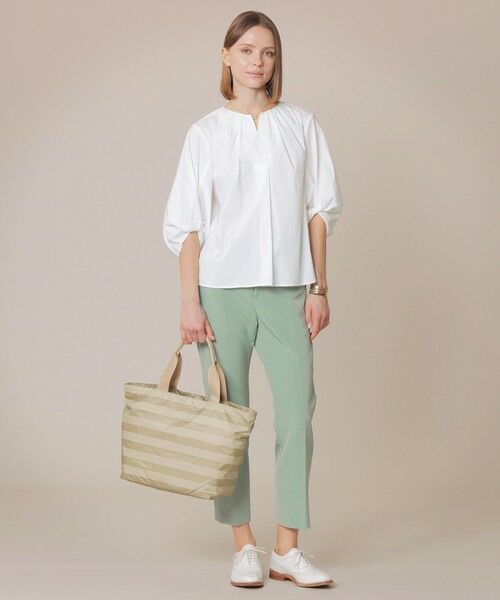 MACKINTOSH LONDON(L Size) / マッキントッシュ ロンドン (エル サイズ) シャツ・ブラウス | 【L】コットンナイロンストレッチパフスリーブブラウス | 詳細1